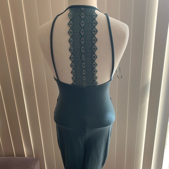 MIDI GREEN DRESS - Picture 2 of 3